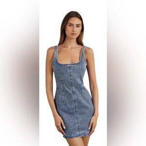 GOOD AMERICAN
Denim Rhinestone Dress size small